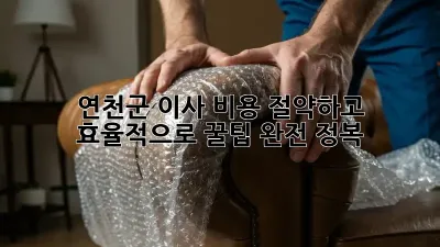 연천군 이사, 비용 절약하고 효율적으로! 꿀팁 완전 정복!